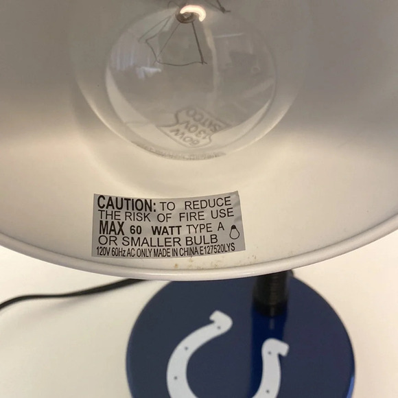 Indianapolis COLTS Gooseneck Desk Lamp Adjustable Metal NFL Light Fan Man Cave - Picture 4 of 6